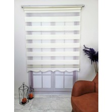 BBB Pliseli Zebra Stor Perde Ekru MZ481