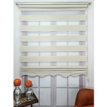BBB Pliseli Krem Zebra Stor Perde MZ482