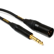 Mogami Gold Trs-Xlrm 3mt | Ultra Kalite Balanced | Dengeli Aktif Stüdyo Hoparlör / Monitör Kablosu 1/4trs Erkekten → Xlr Erkeğe| 3mt