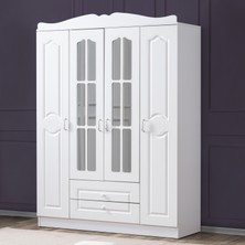 Setay Mdf Yüzey Gardırop, Country Kuzey 4 Kapaklı Dolap