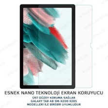 wowacs Samsung Galaxy Tab A8 10.5 SM-X200 SM-X205 Uyumlu Smart Kılıf Arkası Şeffaf + Ekran Koruyucu + Kalem