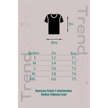 Trendseninle Erkek Siyah Oversize T-Shirt Just Rick It Baskılı Tişört