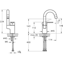 Artema Fold S Kuğu Lavabo Bataryası A42534