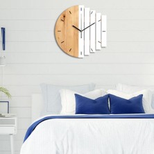 Vonluxe Vintage Stil Asılı Duvar Saati Steampunk Fütüristik Ofis Otel Mağazaları Bej Beyaz(Yurt Dışından)