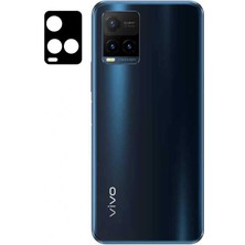 Kupa Vivo Y21S Kamera Lens Koruyucu Tam Kapatan Darbe Emici Ince Çözünürlük Engellemez