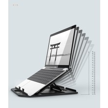 Miletus Laptop Standı Telefon Tutuculu Laptop Yükseltici Laptop Tutucu Notebook Standı Bilgisayar Yükseltici