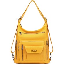 Barcelona Saten Kumaş Hem Sırt Hem De Omuz Çantası 2129