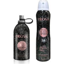 Prova Black Option Edp Kadın Parfüm 120 ml ve Deodorant 150 ml