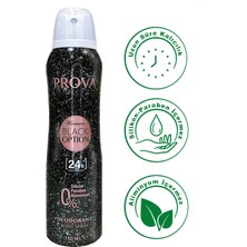 Prova Black Option Edp Kadın Parfüm 120 ml ve Deodorant 150 ml 3 Adet