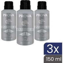 Prova Invisible Erkek Deodorant 150 ml 3 Adet