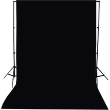 Greenbox Black Screen-Siyah Fon Perde (3X6M) +Fon Standı (2.8x3)+4 Mandal