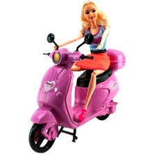 King Toys Bebek Motosikletli Oyuncak Bebek