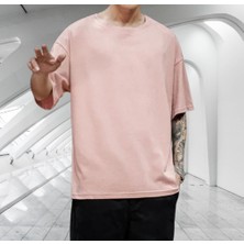 Amor Man Büyük Beden Yuvarlak Yaka Pamuk Ultra Hafif Ter Tutmayan Oversize Erkek T-Shirt