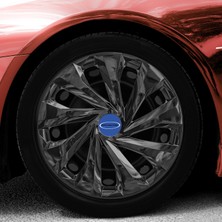 Whiteoto Ford 15 Inç Jant Kapağı Amblemli Piano Black 4'lü Takım 217