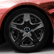 Whiteoto Mitsubishi 15 Inç Jant Kapağı Amblemli Piano Black 4'lü Takım 202