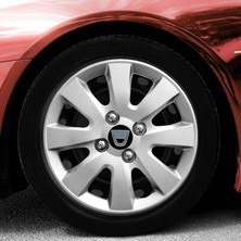 Whiteoto Dacia 15 Inç Jant Kapağı Amblemli Gri 4'lü Takım 127