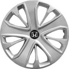 Whiteoto Honda 15 Inç Jant Kapağı Amblemli Gri 4'lü Takım 138
