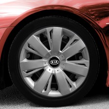 Whiteoto Kia 15 Inç Jant Kapağı Amblemli Gri 4'lü Takım 114