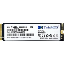 Twinmos NVMegGBm2280 1TB 2455MB-1832MB PCIe NVMe SSD