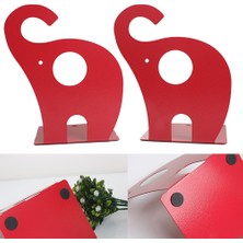 HaiTun Metal Bookends Okul Anti Kaymaz Karikatür Fil Çocuk Hediye Dekorasyon Kütüphanesi Raflar Için Kitap Organizatör Depolama Tutucu Çalışma | (Yurt Dışından)