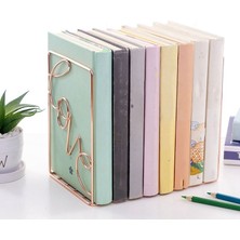 HaiTun 2 Adet Yaratıcı Metal Bookends Masası Depolama Tutucu Raf Kitabı Organizatör Standı, Aşk Şekilli ve kare | (Yurt Dışından)