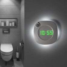 HaiTun Hareket Sensörü LED Duvar Lambası Mıknatıs Kapalı Gece Işık Banyo Yatak Odası Koridor Dekor Için Zaman Saati ile Vanity Duvar Işık | LED Iç Duvar Lambaları (Yurt Dışından)