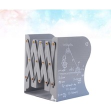 HaiTun 1 Adet Masaüstü Graffiti Ayarlanabilir Bookends Metal Skid Genişletme Dosya Klasör Tutucu Geri Çekilebilir Kitap Raf Standı (Gri) | (Yurt Dışından)