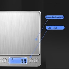 HaiTun Mutfak Kek Ölçeği ile Dijital Mavi LCD Un Ekmek Max 3 kg / 0.1g 2 Tepsi | Mutfak Terazi (Yurt Dışından)