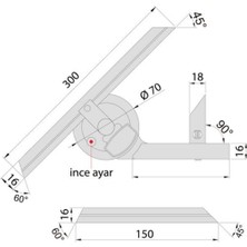 Insize 2372-360 Universal Açı Ölçer