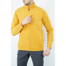 Alpinist Gamma Yarım Fermuarlı Erkek Polar Hardal Hardal - Xl