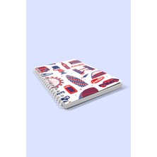 Co Notes  3'lü Spiralli Kareli Defter Seti - London Series A5 (15X21CM)