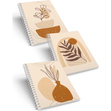 Co Notes  3'lü Spiralli Kareli Defter Seti A5 (15X21CM)