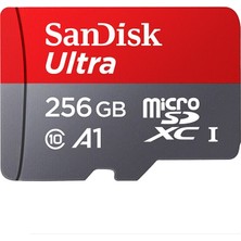 Sandisk A1 Izleme Kaydedici Sd Kart Yüksek Hızlı Cep Telefonu Tf Kart Hafıza Kartı Kapasite: 256GB-100M / S (Yurt Dışından)