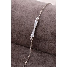 Sümer Telkari Su Yolu Rodyumlu Gümüş Bileklik 3971