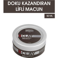 L'oreal Professionnel Pour Homme Clay Doku Kazandıran Lifli Macun 50 ml