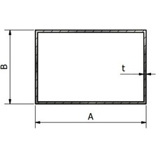 BHK Sera Sistemleri Bhk 50X50X1,5 mm Siyah Demir Kutu Profil 1,5 Metre