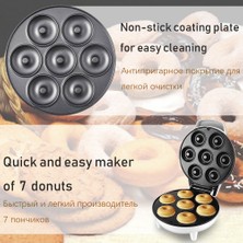 HTColtd Ev Donut Makinesi Kahvaltı Yapımcısı Kek Yapımcısı Yuvarlak Yumurta Kek Ekmek Pişirme Makinesi 1200 W Yüksek Güç Hızlı Isıtma Fırın Pani Kahvaltı - Waffle Makineleri (Yurt Dışından)
