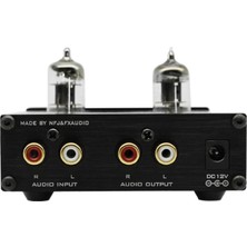 Sunlink Tube-03 Mini Hifi Ses Ön Amplifikatörü 6k4 Vakum Tüpü Amplifikatör Tampon Tiz Bas Ayarı Rca Preamp Siyah