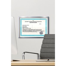 Özcanlar Çerçeve A4 Çerçeve Ucuz 21X30 Sertifika Evrak Diploma Belge Fotoğraf Çerçevesi Duvara Asılabilir Ofis Özc-Boşbelge