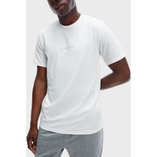 Calvin Klein Logolu Regular Fit Bisiklet Yaka Pamuklu T Shirt Erkek T Shirt 000NM2170E 100