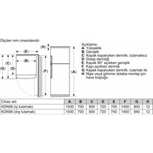 Siemens KD56NXIF1N F Sınıfı No Frost Buzdolabı