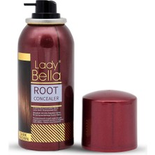Lady Bella Saç Dipleri İçin Kapatıcı Sprey Boya - Dark Brown 100 ml
