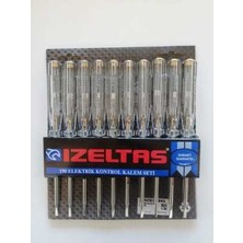 İzeltaş Elektrik Kontrol Kalemi 190 mm Düz 10 Lu Paket