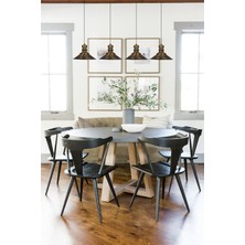 Bamyum Dörtlü Nantes Eskitme Rengi Metal Sarkıt Avize  Lamba Rustik Vintage Iç Mekan Ofis Cafe