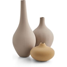 Doğtaş Home Artemis 3'lü Sarı Vazo Seti