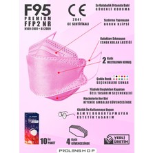 Akeso  Ffp2 Premium Kore Tipi Ce-Iso Sertifikalı Tek Paketli Maske 10 Adet Pembe