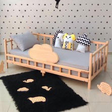 MiniWood Montessori Yatak Bulut Karyola Çocuk ve Bebek Beşiği