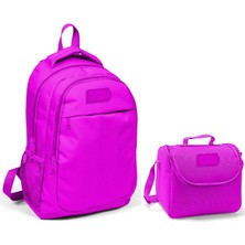 Coral High Kız Çocuk Pembe Okul Sırt Çantası ve Beslenme Çantası