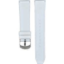 Emporio Armani Ztd Strap Uyumlu Emporio Armani AR10454 20MM Beyaz Silikon Kordon