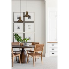 Bamyum Ikili Nantes Circle Eskitme Rengi Metal Sarkıt Avize Lamba Rustik Vintage Iç Mekan Ofis Cafe